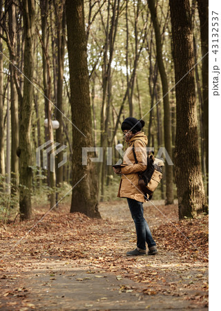 Hipster girl in a park 43132537