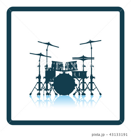 Drum Set Iconのイラスト素材