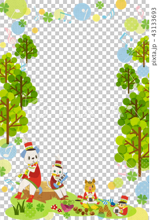 年度可愛的新年卡模板 年度可愛的新年卡模板 43133693