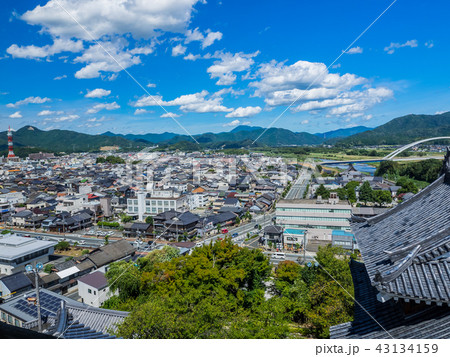 福知山城からの景色　福知山市街 43134159