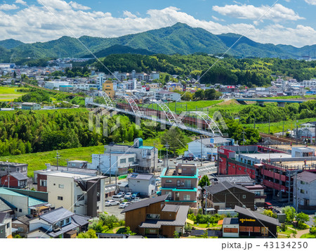 福知山城からの景色　福知山市街地 43134250