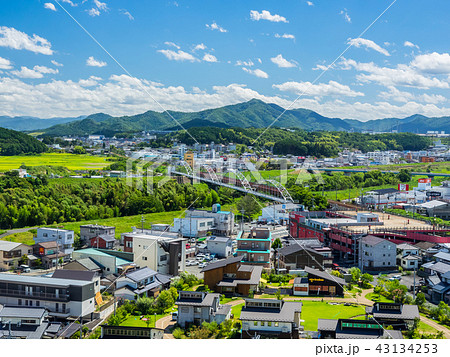 福知山城からの景色　福知山市街地 43134253