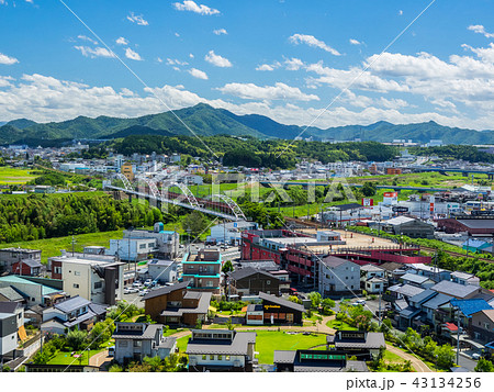福知山城からの景色 福知山市街地 福知山城からの景色 福知山市街地 43134256