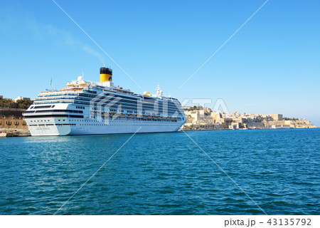 The Costa Fascinosa cruise ship with tourists The Costa Fascinosa cruise ship with tourists 43135792