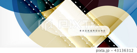 Vector circular geometric abstract background 43136312