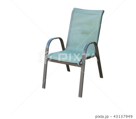Green Chair isolated on white background 43137949