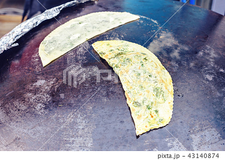Turkish pie cooking on oven at local festival 43140874