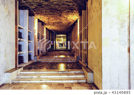 Famous wine cellars in wide perspective 43140895
