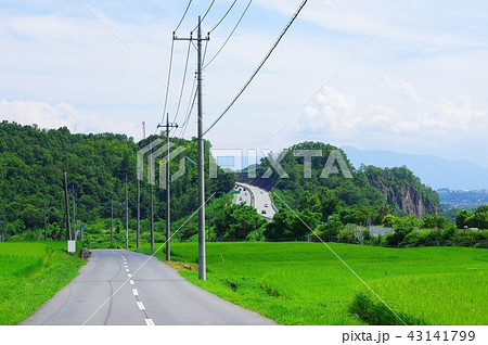 中央自動車道韮崎インター手前付近から望む景色 43141799