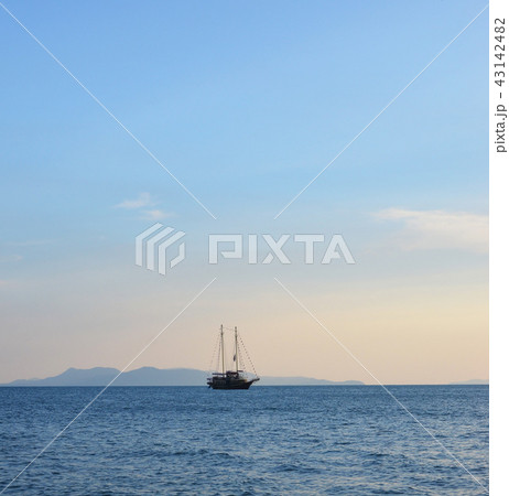 sea and yacht sea and yacht 43142482