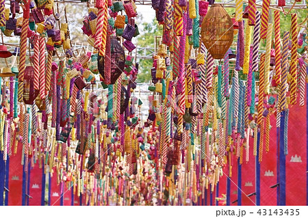 Scene of Songkran in Cambodia Scene of Songkran in Cambodia 43143435