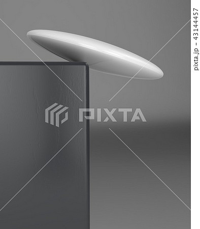 broken balance falling white stone 3d illustration 43144457