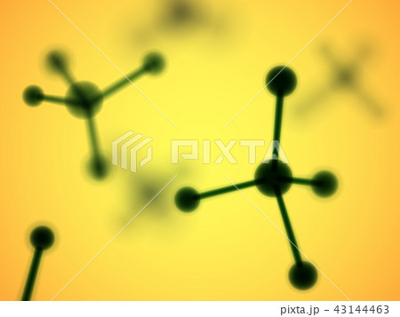 Science concept: atoms with chemical bonds. Molecular DNA structure. 43144463