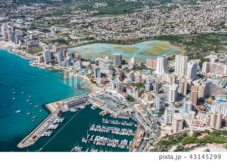 High angle view of the marina in Calpe, Alicante,  43145299
