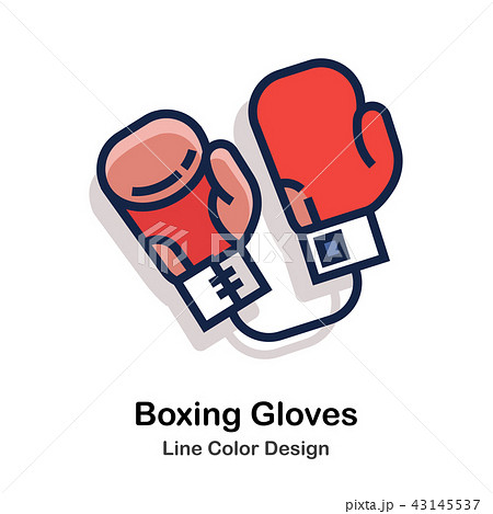 Boxing gloves Line Color Boxing gloves Line Color 43145537