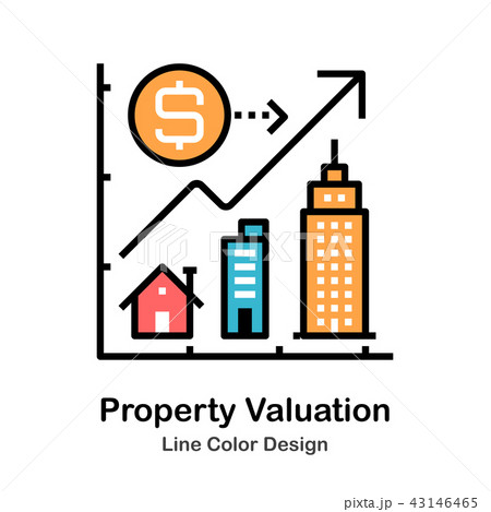Property Valuation Line Color Icon 43146465