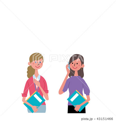 グローバル　コミュニケーション　イラスト　女性 43151466