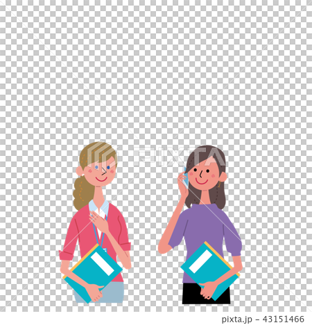 グローバル　コミュニケーション　イラスト　女性 43151466