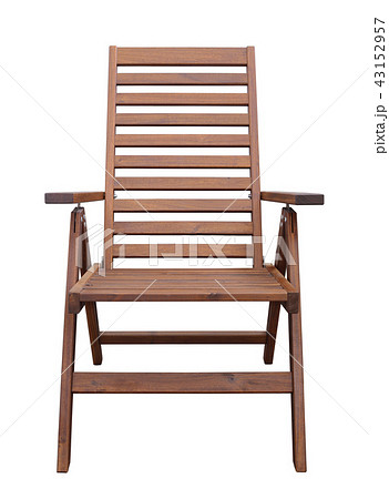 Wooden folding armchair isolated Wooden folding armchair isolated 43152957