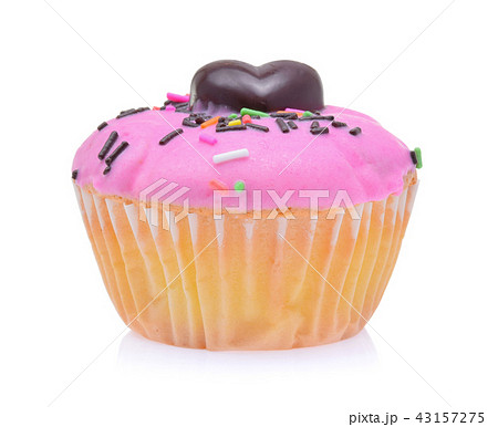mini tasty cupcake isolated on white background mini tasty cupcake isolated on white background 43157275