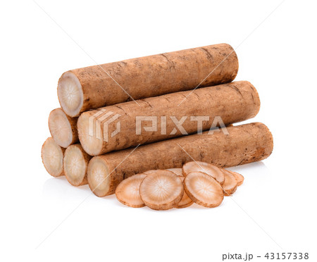 Burdock roots isolated white background.stacked Burdock roots isolated white background.stacked 43157338