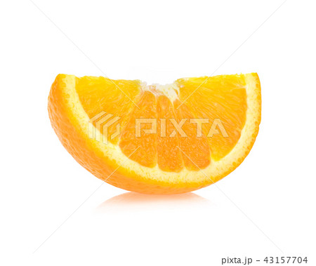 orange slice isolated on white background orange slice isolated on white background 43157704