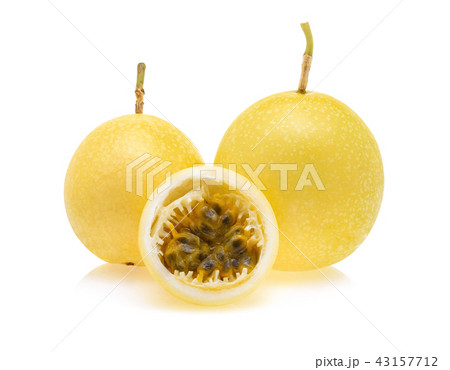 Passion fruit isolated on white background 43157712