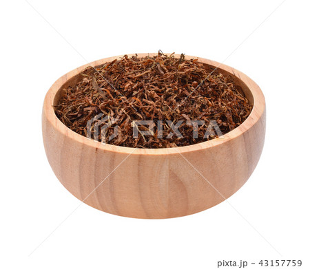 Dried tobacco isolated on white background 43157759