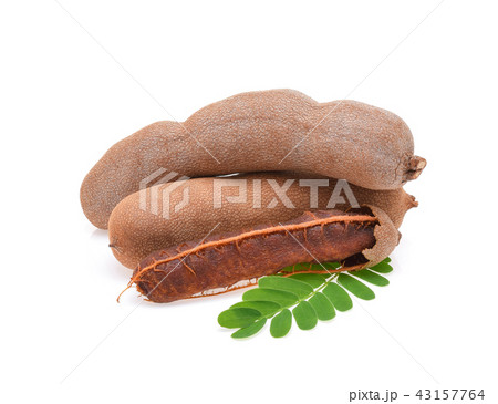 Tamarind isolated on the white background . 43157764