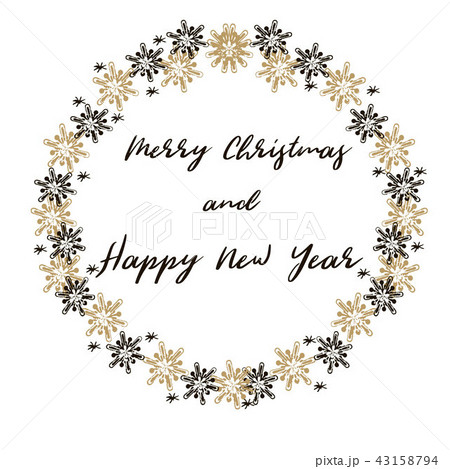 Merry Christmas and Happy New Year  greeting card 43158794
