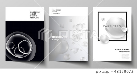 The vector layout of A4 format cover mockups design template for brochure, magazine, flyer, report 43159672