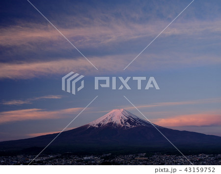 浅間公園からの朝焼け富士 43159752