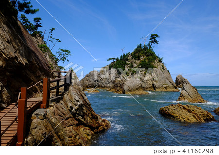 美しい海岸の風景・山陰海岸 美しい海岸の風景・山陰海岸 43160298
