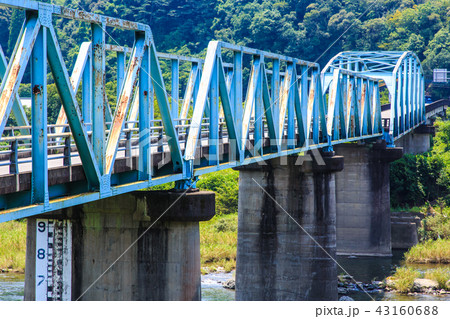 川水流 かわずる 橋 宮崎県延岡市 の写真素材