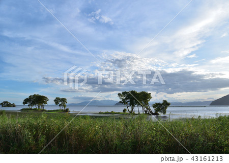 奥琵琶湖・湖北水鳥公園の夕景 奥琵琶湖・湖北水鳥公園の夕景 43161213