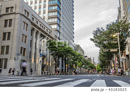 愛知県 名古屋都市風景 広小路夏祭りの写真素材