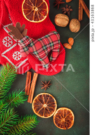 Christmas decoration and food 43163868