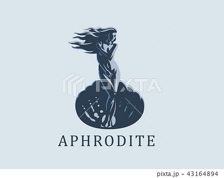 Aphrodite or Venus. Vector emblem. Aphrodite or Venus. Vector emblem. 43164894
