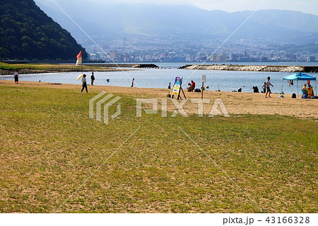 田ノ浦海浜公園と別府市街地 43166328