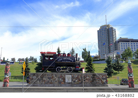 アラスカ鉄道の風景　アンカレッジ駅の風景 43168802