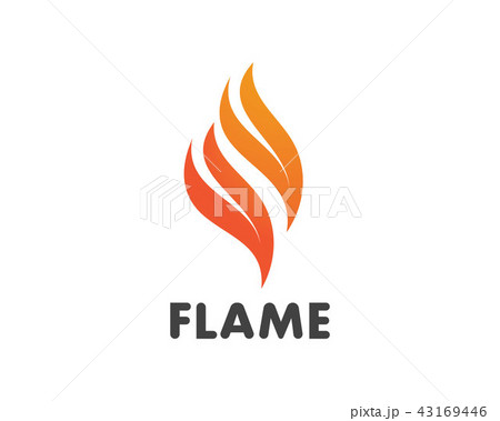 Fire flame Logo Template vector icon  43169446