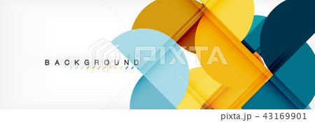 Modern geometrical abstract background - circles. Business or technology presentation design Modern geometrical abstract background - circles. Business or technology presentation design 43169901