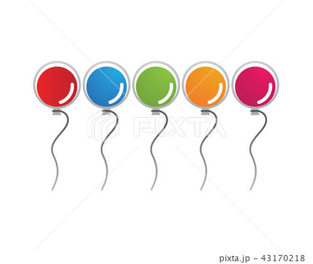 Flying vector festive balloons shiny with 43170218