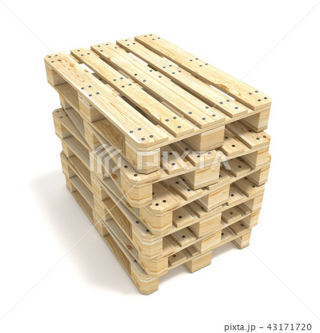 Wooden Euro pallets. 3D Wooden Euro pallets. 3D 43171720
