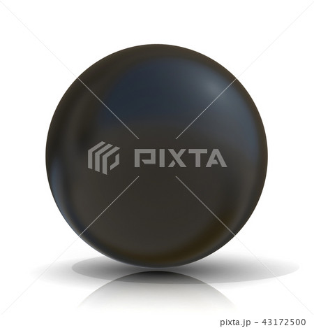 3D black sphere 43172500