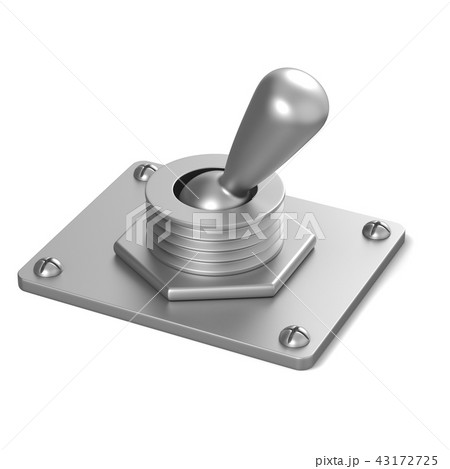 Metal toggle switch. 3D Metal toggle switch. 3D 43172725