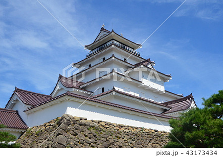 会津若松城(鶴ヶ城)の天守閣（福島県会津若松市追手町） 43173434