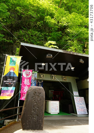三陸ジオパーク新緑の岩泉龍泉洞 三陸ジオパーク新緑の岩泉龍泉洞 43173706