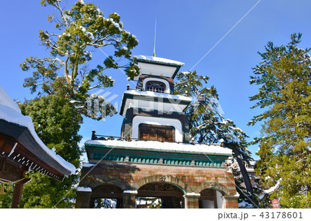 尾山神社 神門 雪景色 金沢 尾山神社 神門 雪景色 金沢 43178601