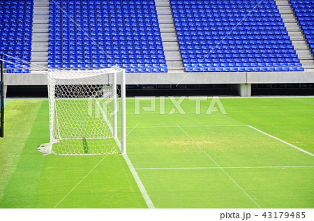 サッカースタジアムの風景の写真素材